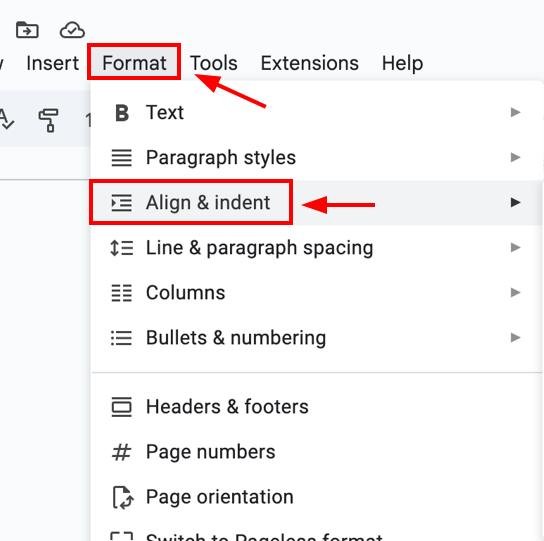 google docs center words in table