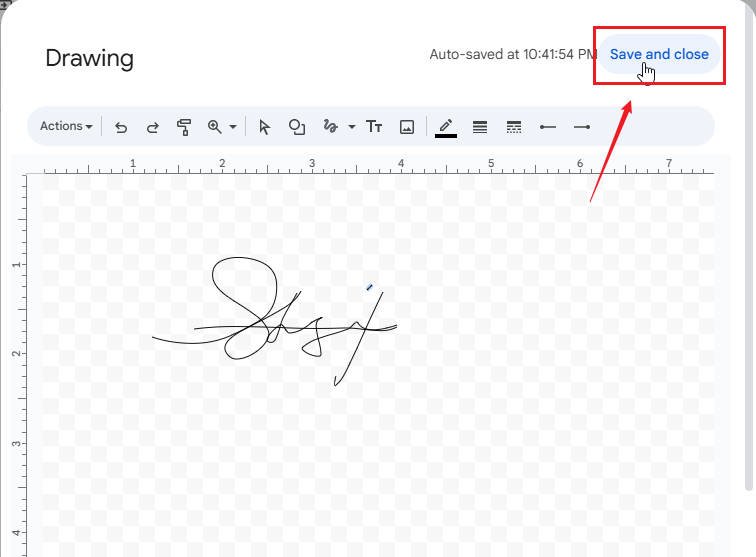 how to add signature on google docs