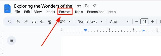 make columns same width google docs