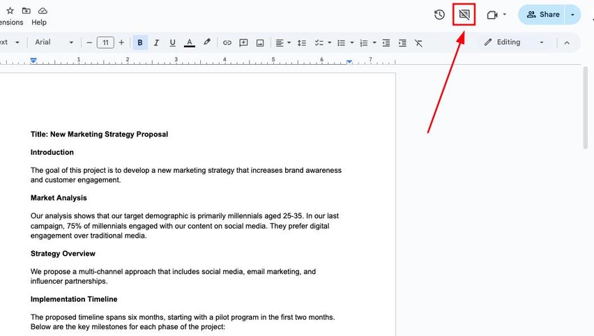 google docs show resolved comments